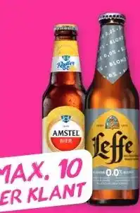 PLUS Amstel radler 0.0% of leffe 9.0% aanbieding