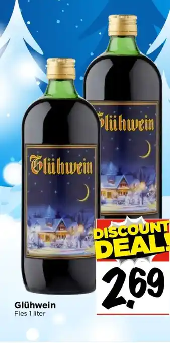 Vomar Voordeelmarkt Glühwein fles 1 liter aanbieding