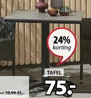 Jysk Hobro-tafel aanbieding