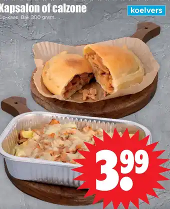 Dirk Kapsalon of calzone aanbieding