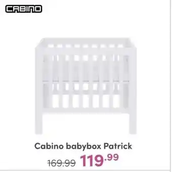 Baby & Tiener Cabino babybox patrick 169.99 119.99 aanbieding