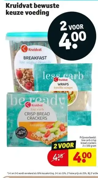 Kruidvat Kruidvat bewuste keuze voeding aanbieding