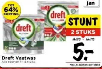 Vomar Voordeelmarkt Dreft Vaatwas aanbieding