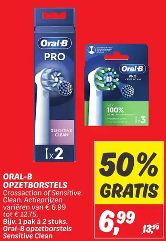 Dekamarkt Oral b opzetborstels aanbieding