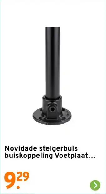 GAMMA Novidade steigerbuis buiskoppeling Voetplaat. aanbieding