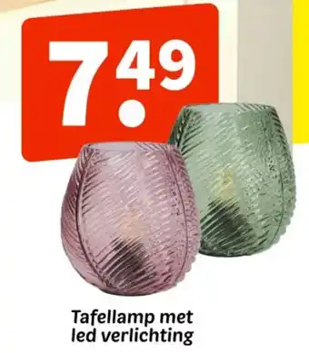 Wibra Tafellamp led verlichting aanbieding