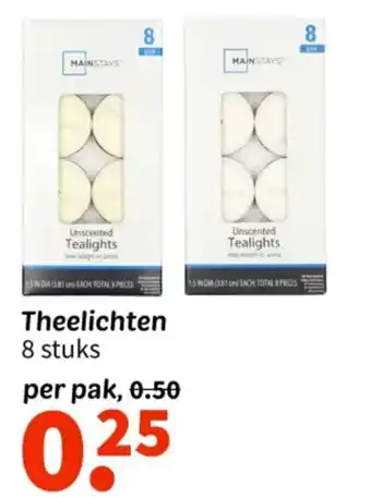 Wibra Theelichten per pak aanbieding