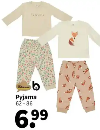 Wibra Pyjama 62 - 86 aanbieding