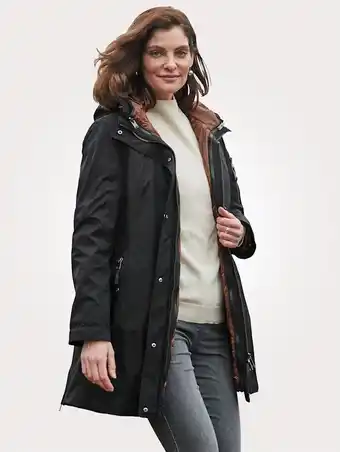 Klingel 2-in-1-outdoorjas barbara lebek zwart/cognac aanbieding