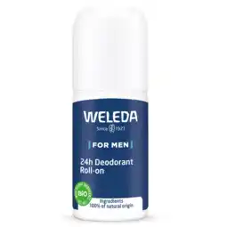 De Online Drogist Weleda men 24h roll-on deodorant bio 50ml aanbieding