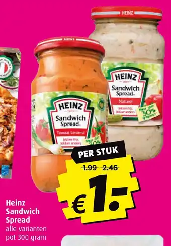 Boni Heinz Sandwich Spread aanbieding