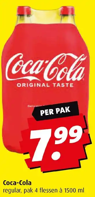 Boni Coca-Cola light, pak 4 flessen à 1500 ml aanbieding