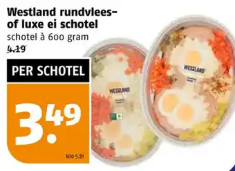 Poiesz Westland rundvlees-of luxe ei schotel aanbieding