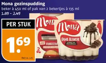 Poiesz Mona gezinspudding aanbieding