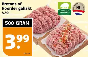 Poiesz Bretons of Noorder gehakt 500g aanbieding