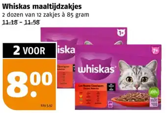 Poiesz Whiskas maaltijdzakjes aanbieding