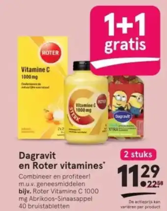 Etos Dagravit en Roter vitamines aanbieding