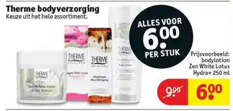 Kruidvat Therme bodyverzorging bodylotion Zen White Lotus Hydra+ 250ml aanbieding