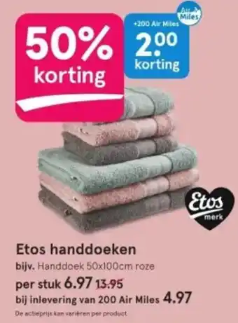 Etos Handdoeken aanbieding