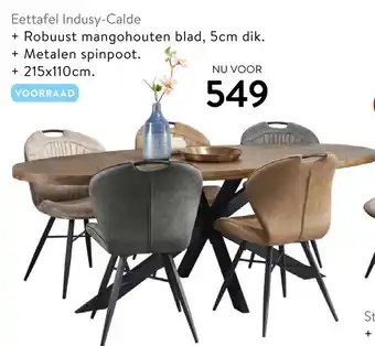 Profijt Meubel Eettafel Indusy-Calde aanbieding