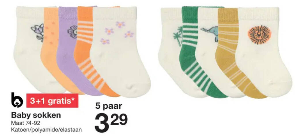 Baby best sale sokken maat