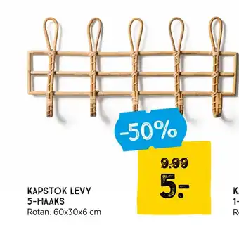 Xenos Kapstok levy 60x30x6 cm aanbieding