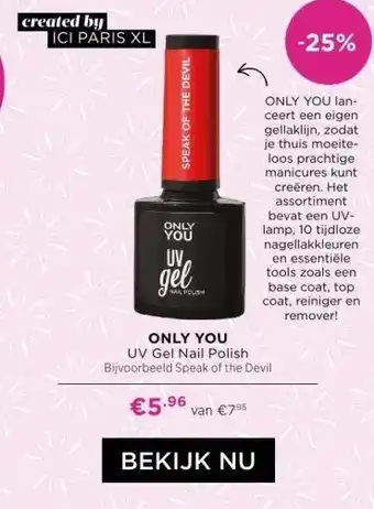 ICI Paris XL Only you uv gel nail polish aanbieding