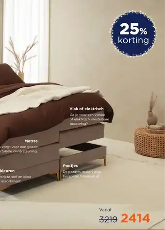 TotaalBED Stel jouw droom boxspring samen! aanbieding