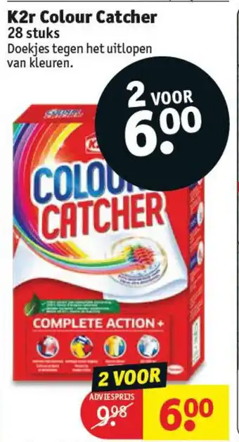 Kruidvat K2r Colour Catcher 28stuks aanbieding