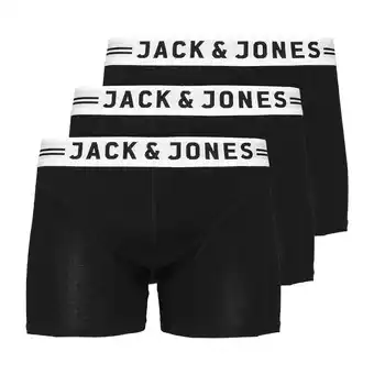 Plutosport Jack & jones sense trunk boxershorts junior (3-pack) aanbieding