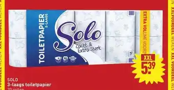 ALDI Solo 3-laags toiletpapier aanbieding