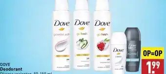 ALDI Dove deodorant aanbieding