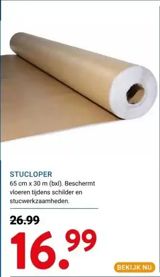 Kluswijs Stucloper aanbieding