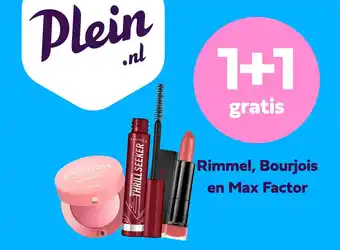 Plein.nl Rimmel, Bourjois en Max Factor aanbieding