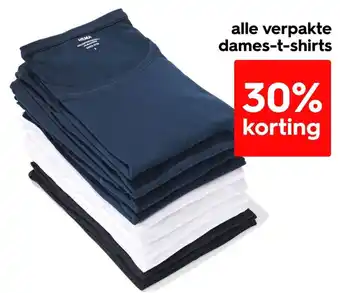 HEMA alle verpakte dames-t-shirts aanbieding