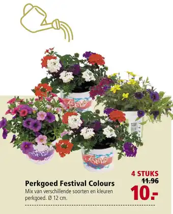 Welkoop Perkgoed festival colours aanbieding