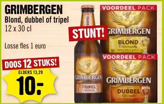 Dirck 3 Grimbergen blond dubbel of tripel 12 x 30 cl aanbieding