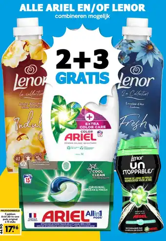 Boon`s Markt Alle ariel en/of lenor aanbieding
