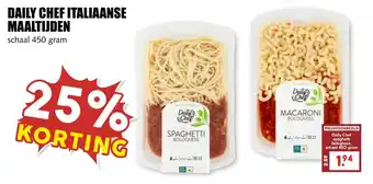 MCD Supermarkt Daily chef italiaanse maaltijden aanbieding