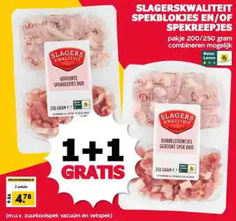 MCD Supermarkt Slagerskwaliteit spekblokjes en/of spekreepjes aanbieding