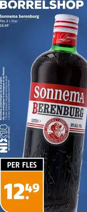 Poiesz Sonnema berenburg fles à 1 liter 16.49 aanbieding