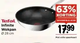 Vomar Voordeelmarkt Tefal infinite wokpan ø28 cm aanbieding