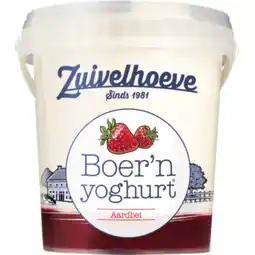 Jumbo Zuivelhoeve boer'n yoghurt aardbei 750g aanbieding