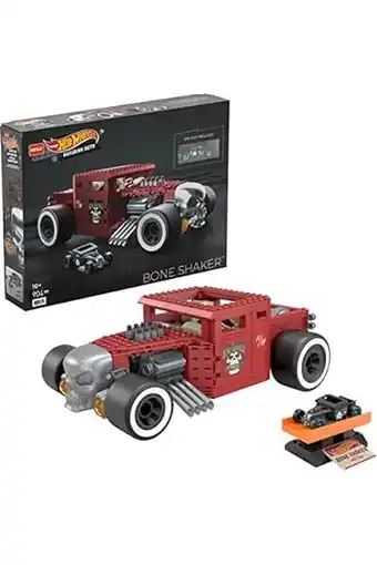 Amazon Mega construx hbd50 - hot wheels bone shaker bouwset, bouwset met 904 bouwstenen, vanaf 10 jaar aanbieding