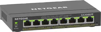 Amazon Netgear 8-port gigabit ethernet high-power poe+ plus switch (gs308epp) aanbieding