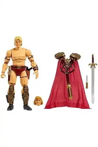 Amazon ​masters of the universe masterverse actiefiguur he-man, beweegbaar, film-verzamelobject met verwisselbare lichaamsdelen en a aanbieding