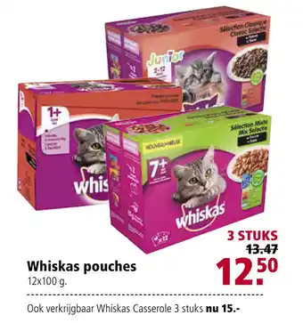 Welkoop Whiskas pouches 100g aanbieding