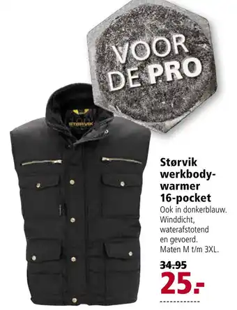 Welkoop Størvik werkbody- warmer 16-pocket aanbieding