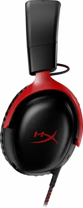 Coolblue HyperX Cloud III Wired Gaming Headset - Zwart/Rood (PC, PS5, Xbox Series X/S) aanbieding