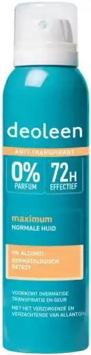 De Online Drogist Deoleen anti-transpirant deodorant spray 150ml aanbieding